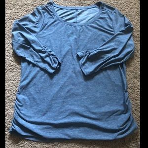 Eddie Bauer Heather Blue Long Sleeve Shirt size XL